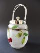 :: Jugendstil Eisglas Konfektdose Kirsche Art Nouveau Cherry Comfit Box Vessel 1890-1919, Jugendstil Bild 1