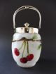 :: Jugendstil Eisglas Konfektdose Kirsche Art Nouveau Cherry Comfit Box Vessel 1890-1919, Jugendstil Bild 4