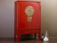 Chinesische Truhe China Schmuckschatulle Rot Gold Möbel Entstehungszeit nach 1945 Bild 14