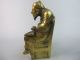 Sehr Kostbares Schöne China Sammlung Messing Die Skulptur，der Alte Reicher Mann Entstehungszeit nach 1945 Bild 3