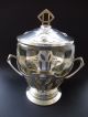 Große Jugendstil Bowle Bowl Art Nouveau Ornament Kristall Glas Wmf Or Orivit ? 1890-1919, Jugendstil Bild 9
