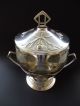 Große Jugendstil Bowle Bowl Art Nouveau Ornament Kristall Glas Wmf Or Orivit ? 1890-1919, Jugendstil Bild 2
