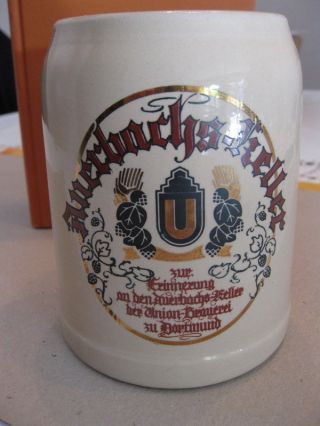 Sammler - Bierkrug 0,  5 L Aus Dortmund Union - Brauerei Keramik Steingut Bild