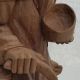62cm Natur Holzfigur Bettler Wanderer Geschnitzt 2,  5 Kg Top Handarbeit Holzarbeiten Bild 3