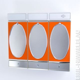 Spiegelschrank Badspiegel 70er Orange Spiegel Vintage Mirror Panton Bild