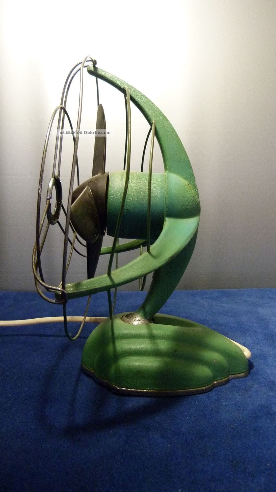 Vtg.  Libelle Tisch Ventilator Art Deco Streamline Design Windmaschine 50er Jahre Haushalt Bild