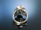Trachtenschmuck Zur Wiesn Grosser Ring Silber Granat Garnet Vintage 1950 Tracht Ringe Bild 2