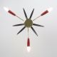 Sputnik 3 - Armig Decken Pendel Lampe 50er Rot Schwarz Spinne Rockabilly Vintage 1950-1959 Bild 3