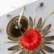 Sputnik 12 - Armig Decken Pendel Lampe 50er Spinne Rockabilly Vintage Rot Schwarz 1950-1959 Bild 7