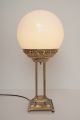 Wunderschöne Jugendstil Etagen Tischlampe Versilbert Um 1910 - 1930 Opalglas Antike Originale vor 1945 Bild 1