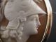 Antike Muschel Gemmen Brosche Kamee Gold England Um 1850 Perseus Cameo Brooch Schmuck nach Epochen Bild 2