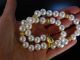 Feine Grosse Zucht Perlen Kette Collier Silber 925 Vergoldet Pearl Necklace Ketten Bild 3