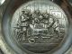 Wunderschöner Massiver Aschenbecher Mit Wirtshausszene Aus 835 Silber 140 Gramm Objekte vor 1945 Bild 1