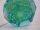 Ungewöhnliches Facettiertes Paperweight Briefbeschwerer,  Blau - Grünes Glas Dekorglas Bild 4