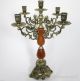 Kerzenleuchter 5 - Armig Tischleuchter Kerzenständer Antik Barock Leuchter Gefertigt nach 1945 Bild 2