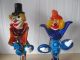 2 - Murano Clown 22,  5 U.  25 Cm.  Groß _a 3_ Glas & Kristall Bild 1