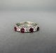 Rubin - Brillant - Weißgoldring/ruby Diamond Ring Ringe Bild 2