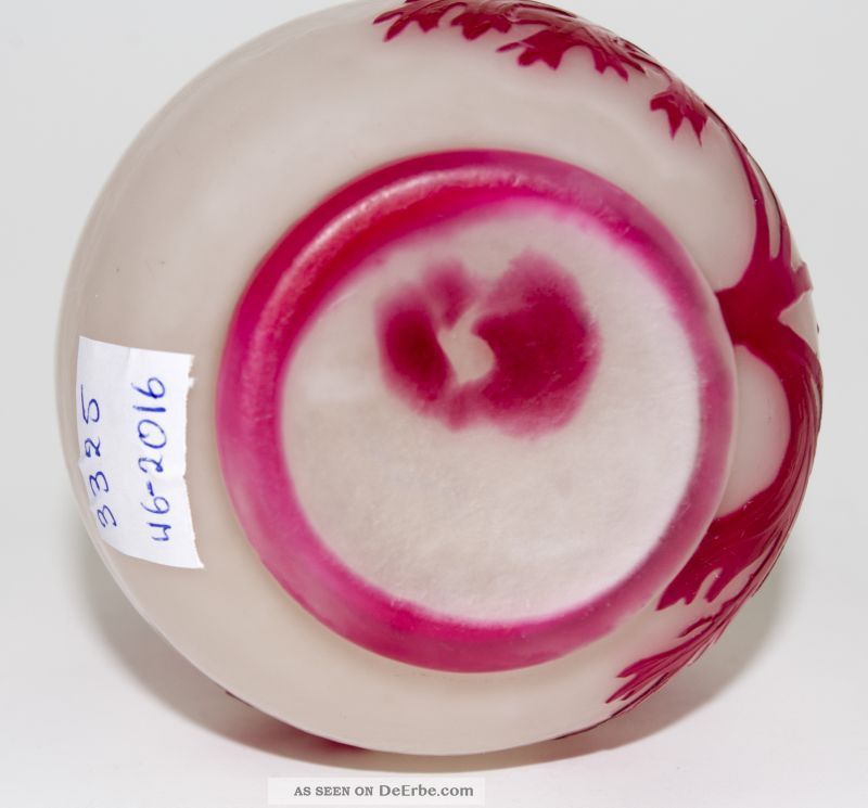 Rare Feine Vase Camille Tutré De Varreux De Vez Signiert Um 1910 Glas & Kristall Bild