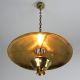 Art Deco Pendel Lampe Leuchte Messing Vintage Lamp 50er 1920-1949, Art Déco Bild 3