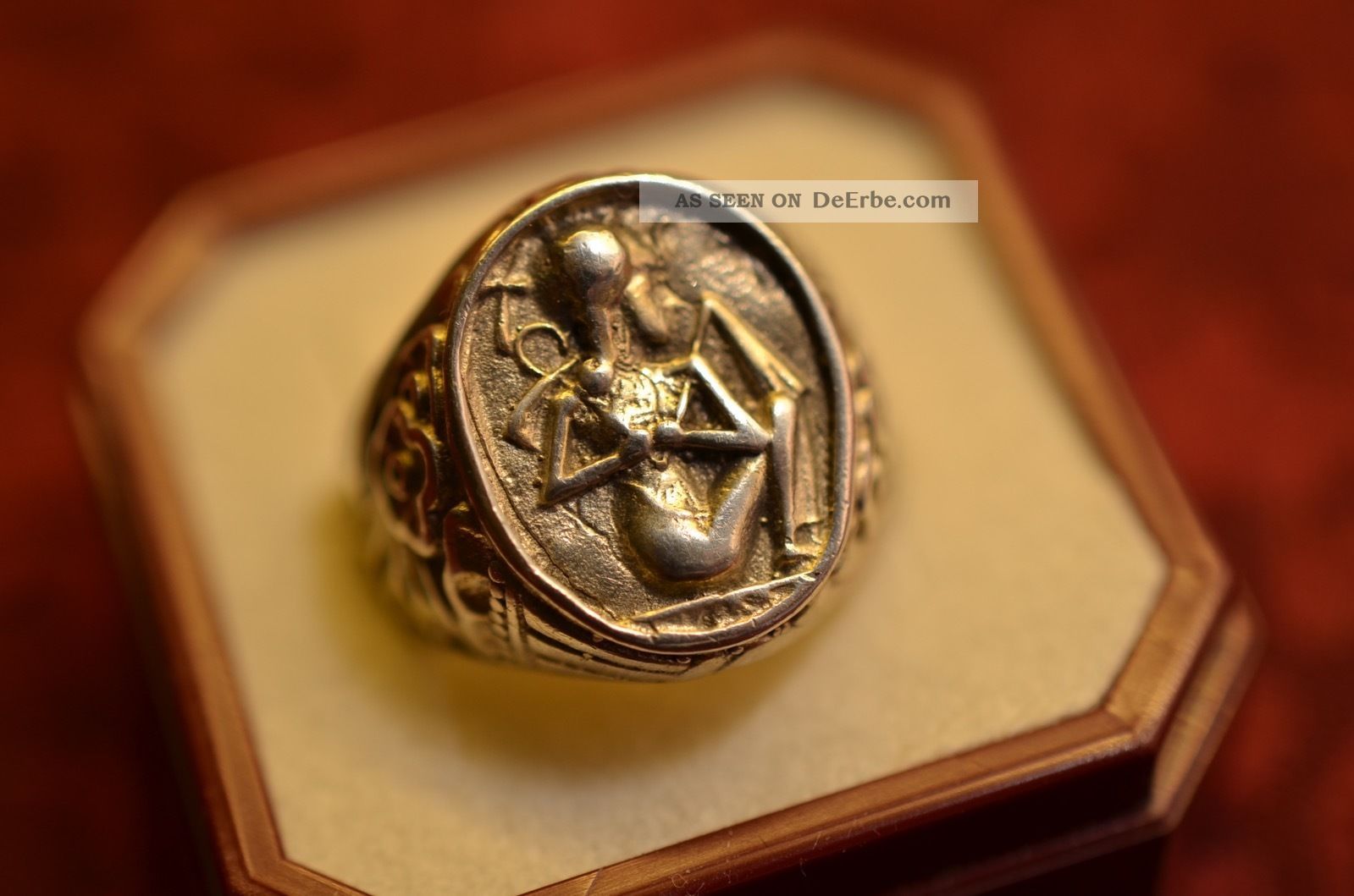 Schöner Alter Ausgefallener Silber 835 Damenring Ringe Bild