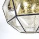 8 - Eckig GlashÜtte Limburg Deckenlampe Leuchte 60s Iron Glass Design Pendant Lamp 1970-1979 Bild 5