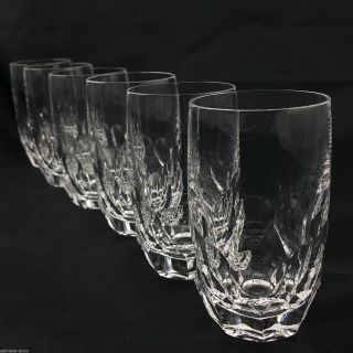 6 Longdrinkgläser Exklusive Bleikristall Gläser Trinkglas Olivenschliff 11cm H. Bild