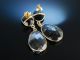 Vivid Grey Earrings Ohrringe Silber 925 Vergoldet Grauquarz Schachbrettschliff Schmuck & Accessoires Bild 2