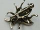 Seltene Alte Brosche In Form Eines Insekts Aus 925 Silber Mit Türkis Und Granat Broschen Bild 2