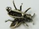 Seltene Alte Brosche In Form Eines Insekts Aus 925 Silber Mit Türkis Und Granat Broschen Bild 3