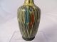 Ausgefallene Design Keramik Vase 50er Jahre 50s Rarität Tolle Farben 20 Cm 1950-1959 Bild 1