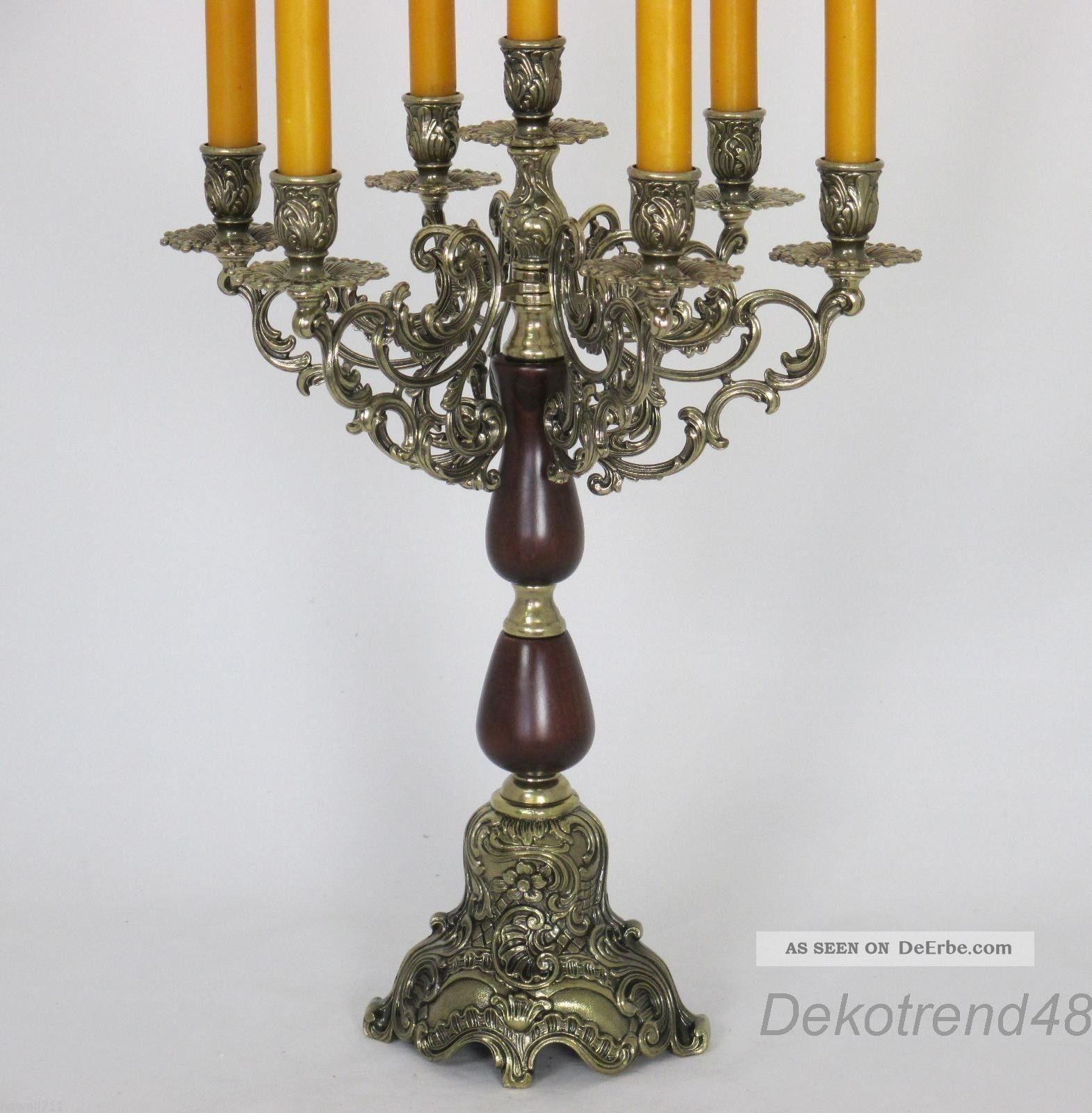 Kerzenleuchter 7-Armig Prunk Tischleuchter Kerzenständer Antik Barock Leuchter 