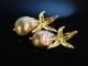 Big Sea Stars Seestern Ohrringe Silber 925 Vergoldet Barocke Zuchtperlen Tropfen Schmuck & Accessoires Bild 1