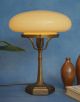 Klassische Messinglampen Tischleuchte Art Deco Tischleuchte Pilzlampe Gefertigt nach 1945 Bild 1