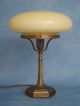 Klassische Messinglampen Tischleuchte Art Deco Tischleuchte Pilzlampe Gefertigt nach 1945 Bild 2