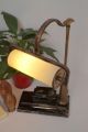 Sehr Edle Art Déco Kontor Schreibtischlampe Banker Leuchte Marmor 1930 Antike Originale vor 1945 Bild 3