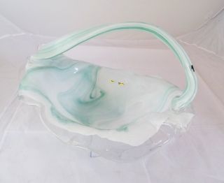Toller Kaspar - Single - Art Blei Kristall Glas Korb Massiv In Seltenem Design Bild