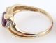 Amethyst - Diamant - Ring,  Gelbgold 14k Ringe Bild 1