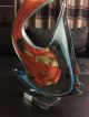 Muranoglas Stil Big Blüten - Fisch Auf Glassockel H 36 Cm / T 30 Cm Ein Brocken Glas & Kristall Bild 1