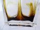 Panton Ära Ausgefallene Doppelwandige Design Vase Glas Blumenvase Blockvase 70er 1970-1979 Bild 1