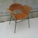 Basket Chair Organic Style 50 Rocking Lounge Korb Stuhl Charles Eames String Ära 1950-1959 Bild 1