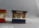 Erzgebirge Volkskunst Holz 3 Kleine Alte Marktstände Mit Figuren Miniatur - Rar Objekte nach 1945 Bild 1