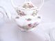 Royal Victorian Fine Bone China England Teekanne,  4 Becher Blumendekor Nach Marke & Herkunft Bild 2