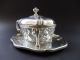 800 Silber Jugendstil Art Deco Honig KonfitÜre Dose Art Nouveau Vessel Glas Top Objekte vor 1945 Bild 10