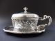 800 Silber Jugendstil Art Deco Honig KonfitÜre Dose Art Nouveau Vessel Glas Top Objekte vor 1945 Bild 11