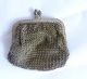 Seltener Miniatur Geldbeutel Alpacca Versilbert Damen Vintage Geldbörse Tasche Accessoires Bild 2