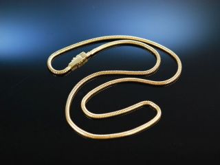Exquisite Klassische Schlangen Kette Gelb Gold 750 Massiv 12,  6 Gramm Necklace Bild