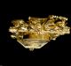 Tischuhr Messing Kaminuhr Antik Barock Gold 42cm Massiv Repro Quarz Gefertigt nach 1950 Bild 2