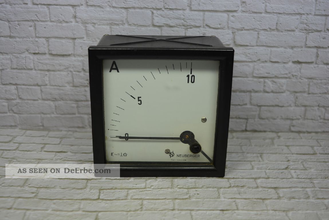 Neuberger Amperemeter 7042 - 50551/din 0 - 10aac; K23 99 Wissenschaftliche Instrumente Bild