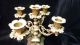 Alter Barock Bronze / Messing Kerzenleuchter - Für 5 Kerzen - 25 Cm Hoch Bronze Bild 3