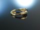 Um 1890 Antiker Verlobungs Ring Gold 585 Turmalin GrÜn Diamant Rosen Engagement Ringe Bild 4